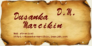 Dušanka Marcikin vizit kartica